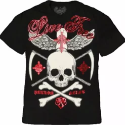 Bewild Xzavier "Live Free" T-Shirt (Black)