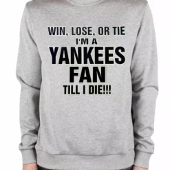 Bewild Yankee Fan Till I Die Adult Crewneck Sport Inspiration