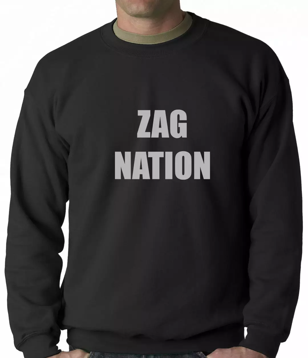 Bewild Zag Nation Adult Crewneck Sport Inspiration 3 Bewild Zag Nation Adult Crewneck Sport Inspiration